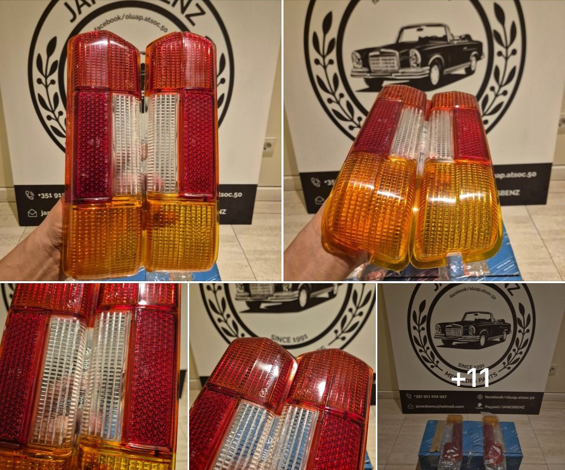 W108 W109 NOS tail light lenses Portugal