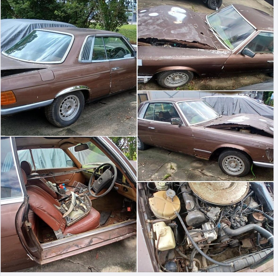 450SLC brown parts car