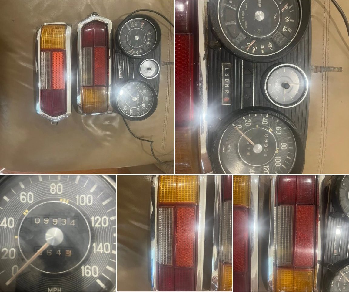 W108 cluster and W114/W115 tail lights $950 lot