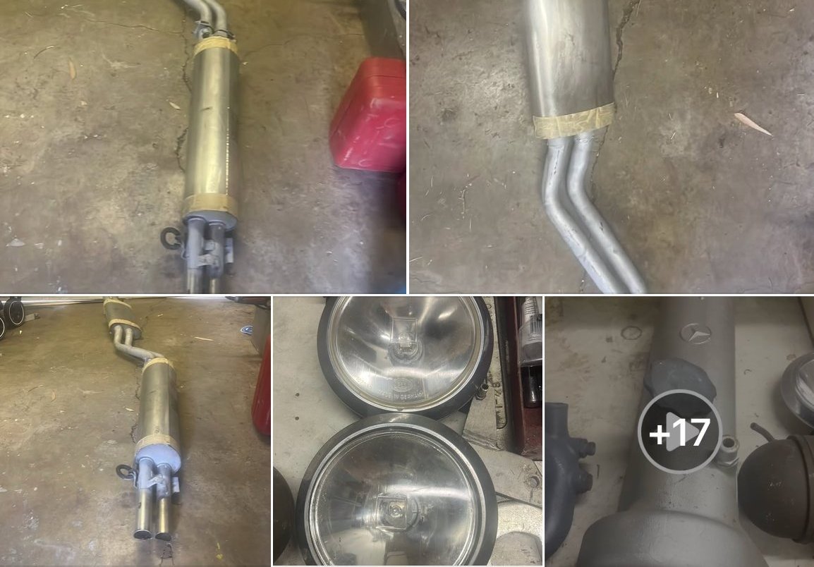 W109 parts collage